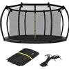 Generic Rete di ricambio per trampolino, rete di sicurezza per salti, resistente alle intemperie, robusta attrezzatura da esterno, ideale per cortile, giardino, patio, 30 x 27 x 10 cm