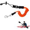 Generico Cordino per kayak, cordino per guinzaglio per kayak Moschettone leggero con | Cavo Kayak Pesca Canottaggio Paddle Boarding Canoa Surf Sport acquatici per la tavola A
