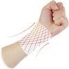 ULDIGI Polsino Sportivo Protettivo per Polso, Traspirante, Elastico, Bianco | Cotone Pettinato e Spandex, Assorbe Sudore, Comfort Stabile, per Basket e Yoga