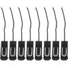 Abaodam 8 Pezzi SUP Fin Holder Clip per Pinne da Paddleboard e Surfboard, Struttura a Pinna Grande Divisa, Nylon e PVC, Nero, Installazione Rapida, per Surfing Ricreativo e Uscite