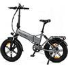 Pudari Bicicletta elettrica per adulti FE-2.0 pieghevole conforme CE e EN15194 | Durata lunga Telaio in lega di alluminio Batteria rimovibile Impermeabile IPX6 Pneumatici grezzi Motore senza spazzole
