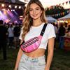 Generic Marsupio per uomo e donna, marsupio da jogging, per sport, viaggi, allenamento, stile casual, Rosa, Regolabile