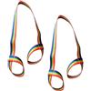 Sosoport 2 Pezzi Cinghia per Scarponi da Sci Tracolla per Scarponi da Sci in Poliestere Pieghevole e Portatile per Trasporto Sicuro e Pattini 1,2m X 3,8cm Multicolore