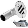 Generic Scarico a pavimento marino, in acciaio 316, 32 mm, 38 mm, | Coperchio incernierato e filtro a rete | Presa di scarico per yacht, decespugliatore per ponte barca