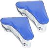 DEARMAMY 2 Pezzi Borsa per Pattini a Rotelle Cerniera Grande Blu | Tessuto Oxford, Design a Mano Semplice, Uso Esterno, Facile da Pulire, per Pattini a Rotelle