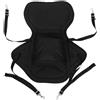 Mobestech Cuscino Schienale per Kayak Nero Oxford da Esterno | Supporto Ergonomico, Installazione Semplice, Riutilizzabile, Resistente All'usura, per Canoa e Pagaia