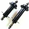 FUANA Mozzo per bicicletta 36H nero anteriore 135 mm posteriore 175 mm resistente mozzo per bicicletta fuoristrada 36 fori compatibile con sabbia neve resistente 36H Set mozzo anteriore posteriore finitura