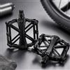 Generic 1 paio di pedali per mountain bike in lega di alluminio antiscivolo piattaforma 9/16 pollici mandrino cavo largo doppio cuscinetto per MTB BMX nero