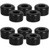 Mikikit 10 Pezzi Accessori per Pattini a Rotelle Ammortizzatore Pu, Doppia | Compatibilità per Skateboard e Pattini, Struttura a Ruote, Colore Nero