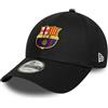 New Era FC Barcelona Cappellino Sportivo Uomo & Donna Nero Unica, Corona | Cappellino unisex ufficiale, regolabile, 100% cotone, con logo di alta qualità, perfetto per i fan, vestibilità ottimale