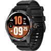 Ticwatch Atlas Smartwatch Android Wear OS 90 ore di batteria 110+ modalità di allenamento Mappa termica Rilevamento cadute Health Fitness Tracker 5ATM Bussola GPS Solo Android Compatibile Nero
