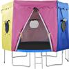 Genérico Tenda da trampolino parasole pieghevole impermeabile | Tetto per trampolino per parchi acquatici, piscina, attività comunitarie, picnic, compleanni, salti e sport all'aria aperta
