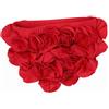 Generic Cuffia da nuoto con motivo floreale, per donne e ragazze, stile retrò, con fiori 3D, altamente elastica, delicata sulla pelle, ad asciugatura rapida, non si strappa (rosso)