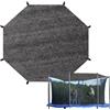 Generic Trampolino parasole a rete in rete design pieghevole multifunzionale | Parasole per trampolino, accessori per feste di compleanno, picnic, cortili