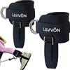 LAVVON Cavigliere Cavi Palestra -Cavigliere Pulegge Gym, Accessori Palestra, Cavigliera Adatto per di Allenamento da Donna e Uomo per Kick Back, Allenamento dei Glutei, Leg Curl - Ankle Straps Gym
