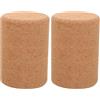 Veemoon 2 Pezzi Rullo Massaggio Muscolare in Sughero, Rullo Yoga in Sughero Naturale, 6 Pollici, Portatile, per Stretching e Massaggio Muscolare, per Pilates e Yoga