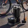 Generic Pompa ad aria a pedale con manometro, pompa da pavimento ad alta pressione per palloni sportivi per auto e bici