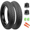 MEGHNA Set di pneumatici Fatbike, 20 x 4,0, di alta qualità, per neve, sabbia e fuoristrada, con tubo e leva per pneumatici, compatibile con 98-406