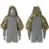 Generic Tuta Ghillie 3D Mimetica Leggera Giacca Fogliame Camuffamento Caccia | Foglie Taglio Laser;Rete DIY for Fronde;Tessuto Traspirante;Per Fotografia Naturalistica,Airsoft,Zona Bosco(Natural)