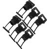 GALPADA 6 Pezzi Tappo di Scarico per Kayak M19 in PVC Nero per Canoe | Accessorio Essenziale, Installazione Facile, Tenuta, per Dinghy e Canoe, Ricambio di Prua
