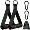 Generic Set di maniglie per macchina a cavo, resistenti maniglie a fascia di resistenza per palestra