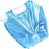EXQUIMEUBLE Contenitore Acqua Portatile Pieghevole 5l in Pet Pa PE | Escursioni e Campeggio, Capienza Ampia, Formato Compatto da Trasportare, Uso Esterno