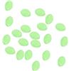 Generic 100 perline da pesca luminose che si illuminano al buio, 3,4 mm, in plastica dura, rotonde, per pesci gatto, esche d'acqua dolce e salata, verde