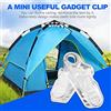 Tbest 20pcs Tarp Clips, Clip Sostituzione per Tende da Campeggio Tenda Tarp Accessori Sostituzione per Campeggio Esterno Bianco