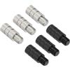 Generic Pesi per freccette da 2 g, 6 pezzi, in ottone, filettatura 2BA per contrappeso freccette, colore argento nero