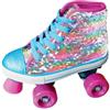 Sport1 One The Sport Maker Sport1 pattini a rotelle Girabrilla. Pattini a rotelle bambina allungabili 2 taglie. Pattini 4 ruote misura 35-36. Pattini quad con paillettes girevoli. Calzata sneaker. Ruote 50x30mm Freno a tampone.