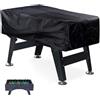 TCHAWk Copertura per Biliardino, Telo Antipolver per Calcio Balilla con 4 Cinghie Regolabili, Impermeabile, 210D Oxford Nero 160x115x50cm