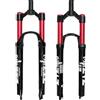ZTZ Forcella MTB a Doppia Aria 26/27,5/29 Pollice, Corsa 120 mm | Tubo dritto 1 1/8, QR 9×100 mm, blocco manuale, forcella anteriore leggera per bici MTB XC/AM