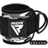 RDX Cinghie per Caviglia, Neoprene Cavigliere 30CM Imbottite Polsini per Trazioni Esercizi Delle Gambe Workout con Doppio D Anello Attaccamento Cavo, Palestra Fitness Regolabile Ankle Strap Uomo Donna