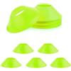 Generic 15 coni da calcio per allenamento sportivo, mini coni da calcio flessibili per allenamento di agilità per basket, corsa, esercitazioni, giochi sportivi, marcatori a cono da campo (verde fluorescente)