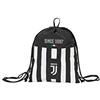 Seven Easy Bag Juventus Coaches, Bianco & Nero, Sacca Sport & Tempo Libero, 21 cm