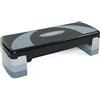 TREXO XTREXO Aerobic Step 78 x 30 cm per allenamento cardio e fitness, regolabile in altezza 10-20 cm, durevole, in polipropilene e TPR, di alta qualità, grigio