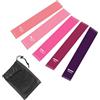 Generic Fasce di resistenza da donna, confezione da 5 fasce per esercizi, set di fasce per allenamento per gambe e glutei, mini fasce con borsa per il trasporto