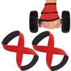 flintronic Cinghie per Sollevamento Pesi Figura 8, con Supporto Imbottito per Il Polso, Professionale Straps Powerlifting, Accessori da Palestra, per Manubri, Stacco da Terra, Tirare Su