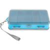 NIYANGLE Cassetta da Pesca Bifacciale Multifunzione 18x10x4cm Blu | Contenitore in Plastica, Scomparti Multipli e Design Compatto, per Esche e Attrezzi da Pesca