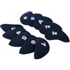 DEARMAMY 11 Pezzi Copritesta per Mazze da Golf Copertura Elastica per Ferro | Accessori per Golf, Protezione Durante Conservazione e Gioco, Forma Mallet, Riduce Vibrazioni e Danni