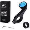 VeloChampion Supporto Manubrio Anteriore GPS per Bici Compatibile con Wahoo | Supporto GPS Bici Compatibile con Ciclocomputer Wahoo, Fissaggio Sicuro per Manubri con Diametro da 25,4 a 35 mm