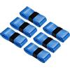 Generic Nastro antiscivolo per racchetta da tennis da 110 cm, con foro, confezione da 6 pezzi, in poliuretano, elastico, antiscivolo, assorbe il sudore, per canna da pesca da badminton, blu