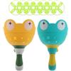 BESTOMZ Forma Giocattolo di Rana di Lanciatore a Dischi 2 Pezzi Volanti | Plastico Leggero, Gioco Manuale Interattivo, per Parco e Avventure all Aperto, Colore Vivace