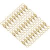 Generic Girelle per canna da pesca, 30 pezzi, 18,6 kg, in acciaio al carbonio, con anello solido, colore: oro