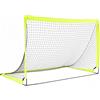 GYMAX Set di 2 Porta da Calcio per Giardino | Mini Porta Calcio Bambini in Tessuto Oxford con Aste in Fibra di Vetro e Picchetti, Pieghevole, per Parco e Spiaggia, 6+ Anni