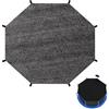 Generic Tenda per trampolino, rete parasole per trampolino, copertura ombreggiante in t'rampoline, protezione solare, copertura protettiva pieghevole anti-UV, adatta per 6/8 pali da 1,8 a 4,5 m, per esterni
