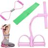 XoeLLe Crunches Pull Rope con Figura 8 Estrattori e Elastici Palestra, Allenatore Addominale, Allenamento a Casa Corda Elastica di Trazione Multifunzione, per Fitness, Dimagrante