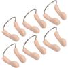 Luxshiny 6 Pezzi Swimming Nose Clip Tappanaso Nuoto in Silicone Beige, Protezione Sott'Acqua, Facile da Pulire, Stabile sul Naso, per Acqua Normale e Nuoto