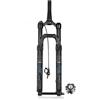 NIKANXIA Forcella ad Aria MTB 27,5/29 1-1/2 conica 120mm di Corsa | Asse passante 15x100mm, compatibile freno a disco, ammortizzatore regolabile