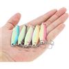 Generic 5 cucchiaini da pesca luminosi, esche rigide in metallo, esche per salmone, spigola, trota